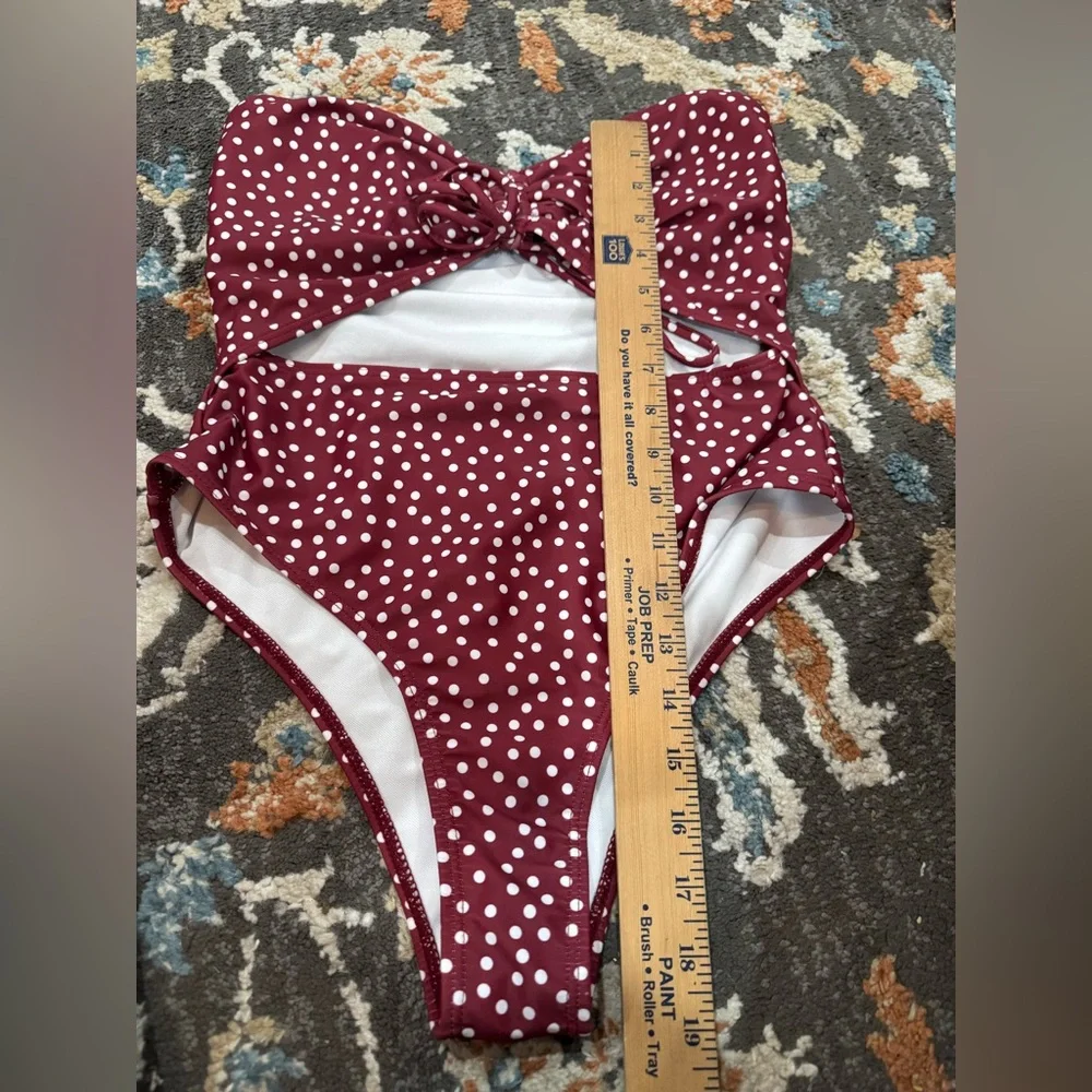 Women’s‎ Cut Out One Piece Poka Dot One Piece